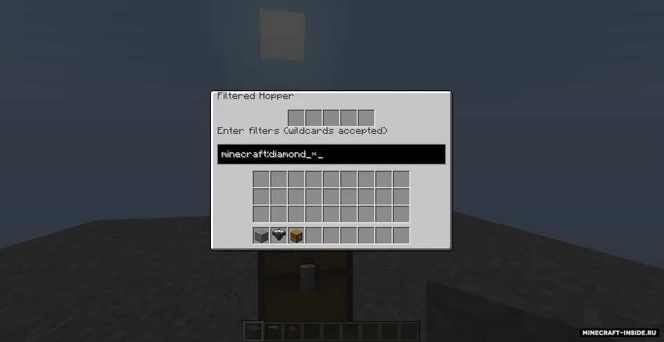 Filtered Hopper — Minecraft mod, rasm 2