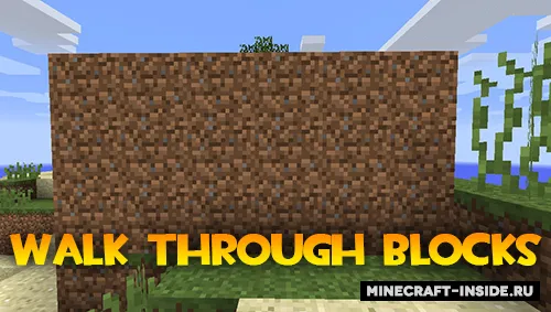 Walk Through Blocks — Minecraft mod, rasm 1