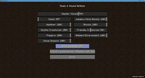 Sound Device Options