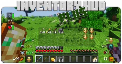 Inventory HUD+ — Minecraft mod, rasm 1