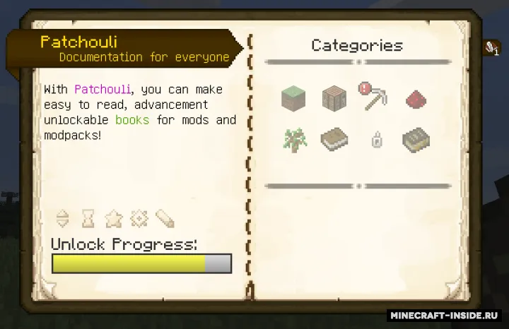 Patchouli — Minecraft mod, rasm 2