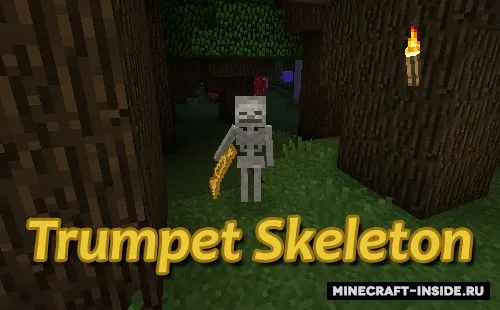 Trumpet Skeleton — Minecraft mod, rasm 1