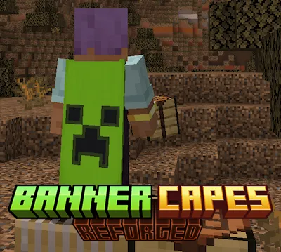 Banner Capes ReForged — Minecraft mod, rasm 1