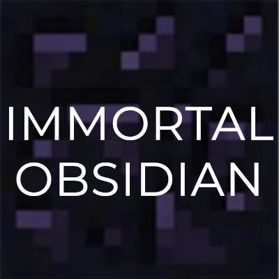 Immortal Obsidian — Minecraft mod, rasm 1