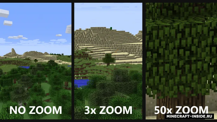 WI Zoom — Minecraft mod, rasm 2