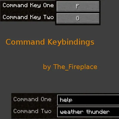 Command Keybindings — Minecraft mod, rasm 1