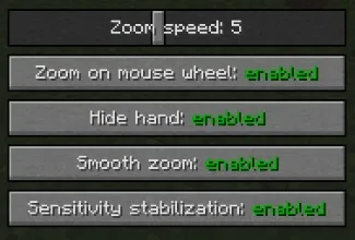 Smooth Zoom — Minecraft mod, rasm 4