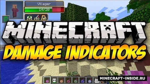 Damage Indicators — Minecraft mod, rasm 1