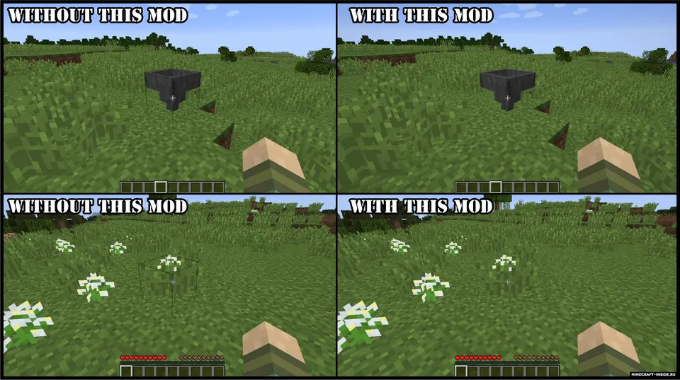 Remove Mouseover Highlight — Minecraft mod, rasm 3