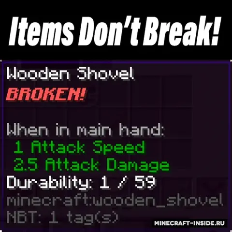 Items Don't Break!