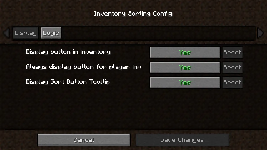 Inventory Sorting — Minecraft mod, rasm 5