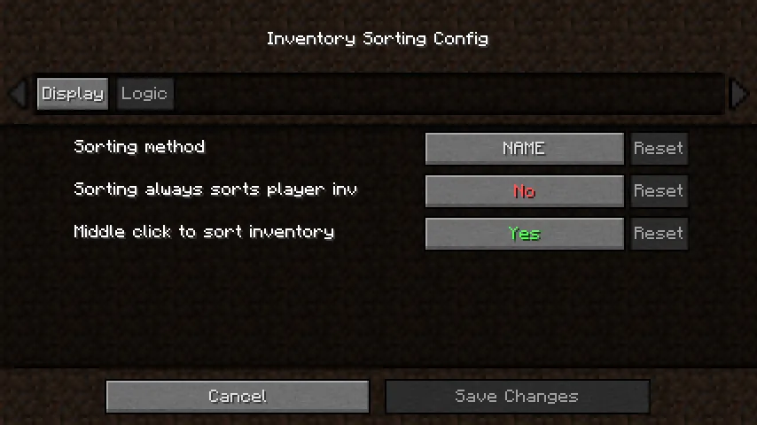 Inventory Sorting — Minecraft mod, rasm 6