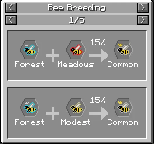 JEI Bees — Minecraft mod, rasm 1
