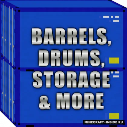 Barrels, Drums, Storage & More — Minecraft mod, rasm 1