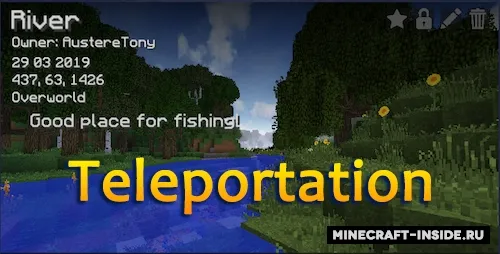 Teleportation — Minecraft mod, rasm 1