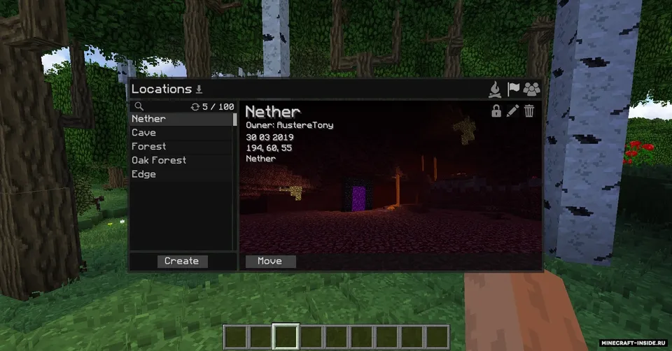 Teleportation — Minecraft mod, rasm 3