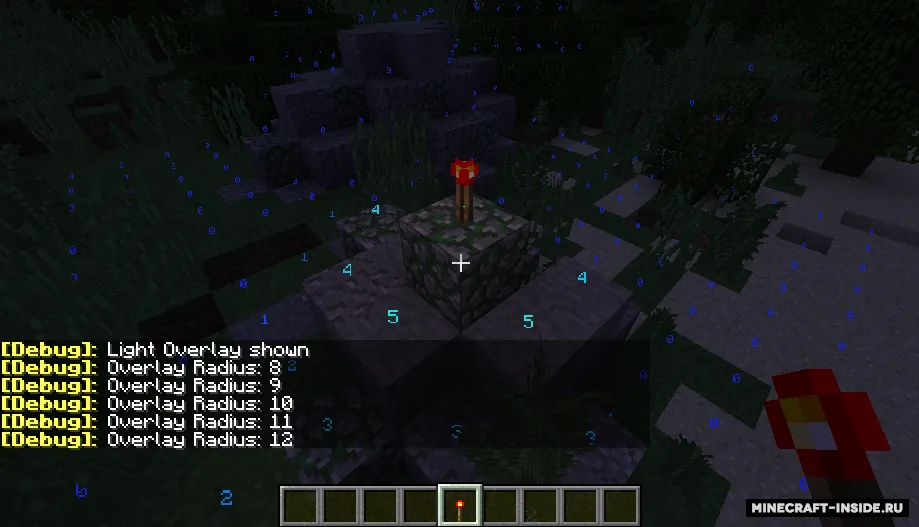 Simple Light Overlay — Minecraft mod, rasm 3