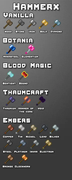 HammerX — Minecraft mod, rasm 2