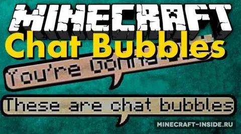 Chat Bubbles — Minecraft mod, rasm 1