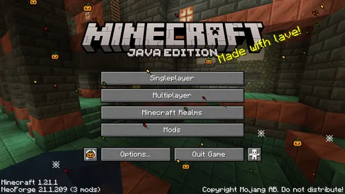 Halloween falling leaves — Minecraft mod, rasm 1
