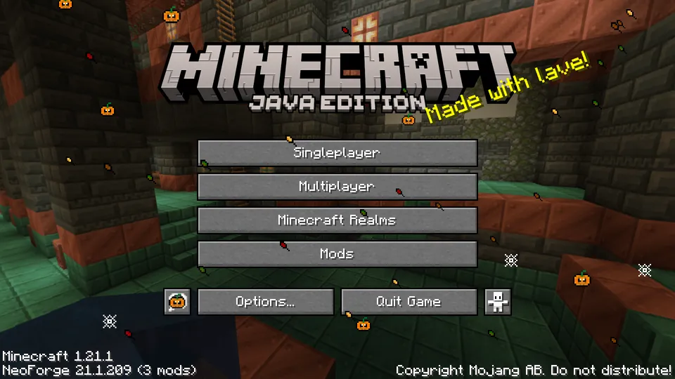 Halloween falling leaves — Minecraft mod, rasm 2