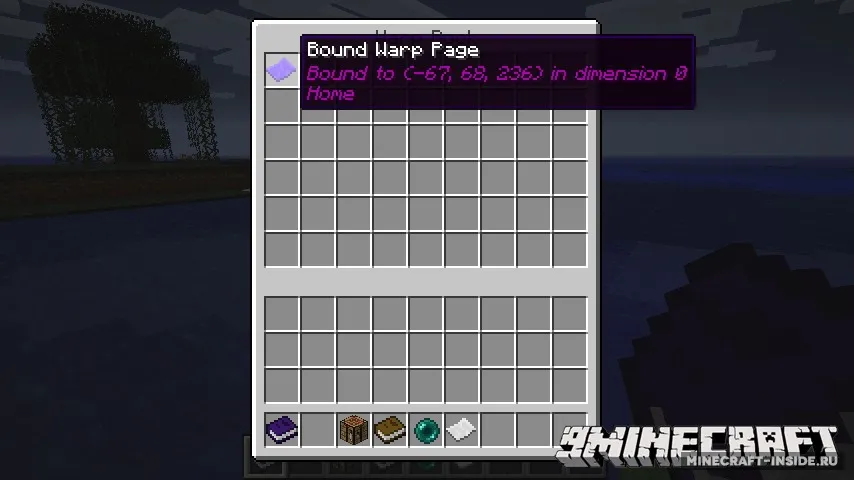 Warp Book — Minecraft mod, rasm 3