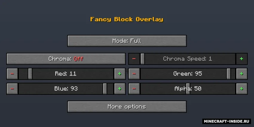 Fancy Block Overlay — Minecraft mod, rasm 3