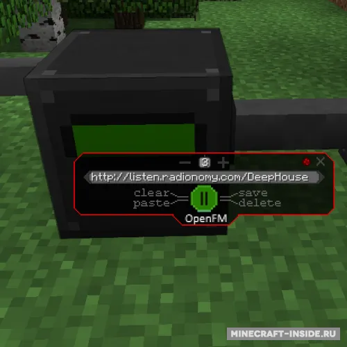 OpenFM — Minecraft mod, rasm 1