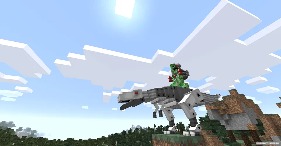 Laser Creeper Robot Dino Riders — Minecraft mod, rasm 4