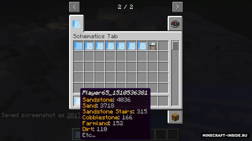 Schematics — Minecraft mod, rasm 2