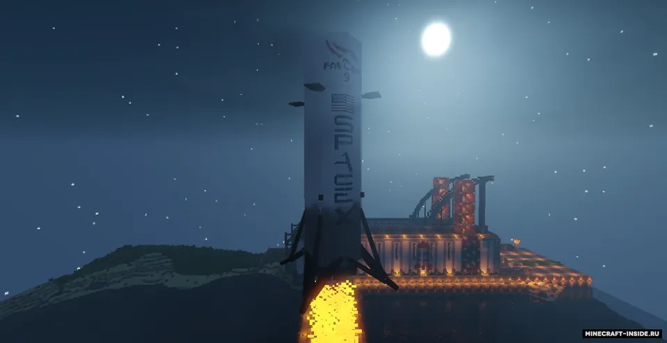 SpaceX — Minecraft mod, rasm 1