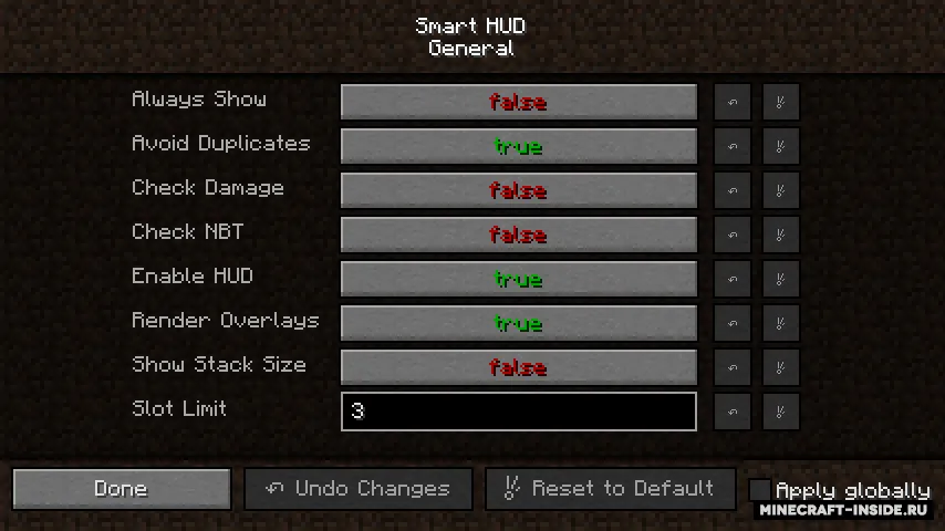 Smart HUD — Minecraft mod, rasm 3