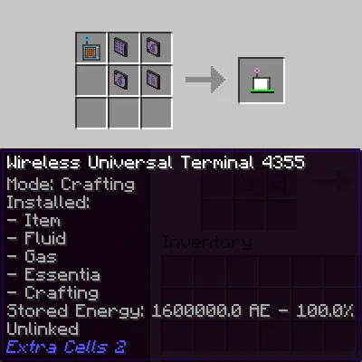 Wireless Crafting Terminal — Minecraft mod, rasm 3