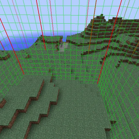Chunk Edge Indicator — Minecraft mod, rasm 2