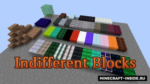 Indifferent Blocks — Minecraft mod, rasm 1