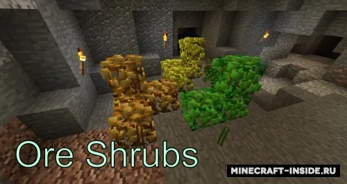 Ore Shrubs — Minecraft mod, rasm 1