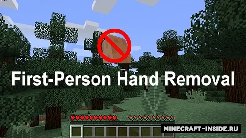 First-Person Hand Removal — Minecraft mod, rasm 1