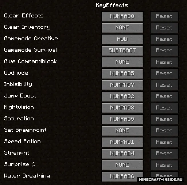 KeyEffects — Minecraft mod, rasm 3