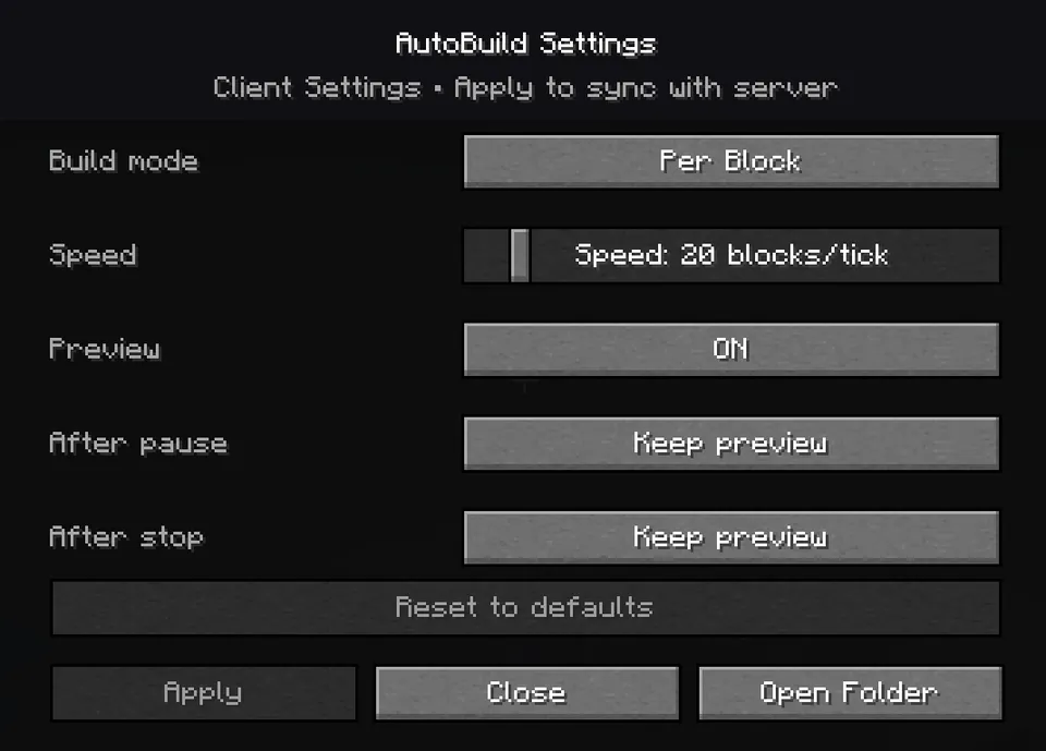 AutoBuild — Minecraft mod, rasm 3