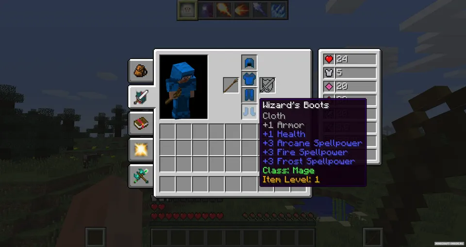Classes of Warcraft — Minecraft mod, rasm 3