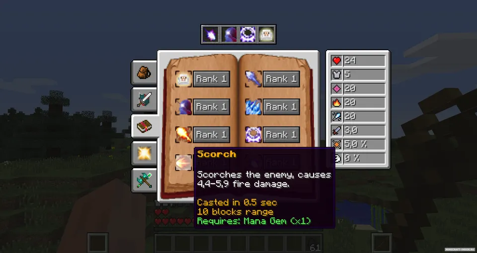 Classes of Warcraft — Minecraft mod, rasm 4