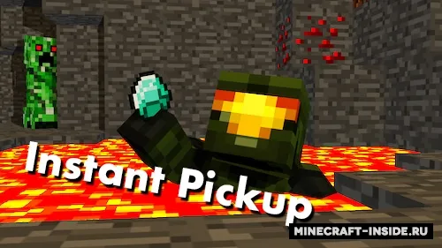 Instant Pickup — Minecraft mod, rasm 1