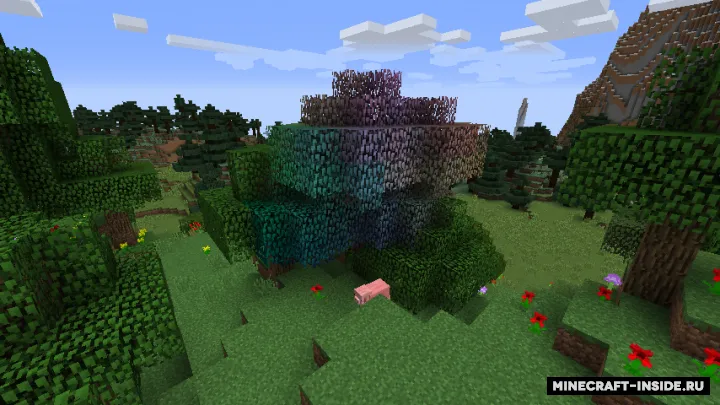Rainbow Oak Trees — Minecraft mod, rasm 2