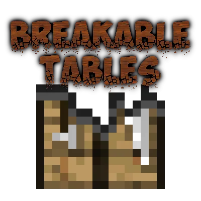 Breakable Tables — Minecraft mod, rasm 1