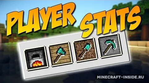 Player Stats — Minecraft mod, rasm 1