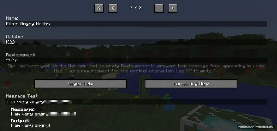 ChatFlow — Minecraft mod, rasm 3