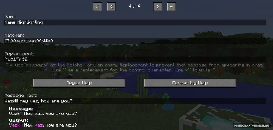 ChatFlow — Minecraft mod, rasm 5