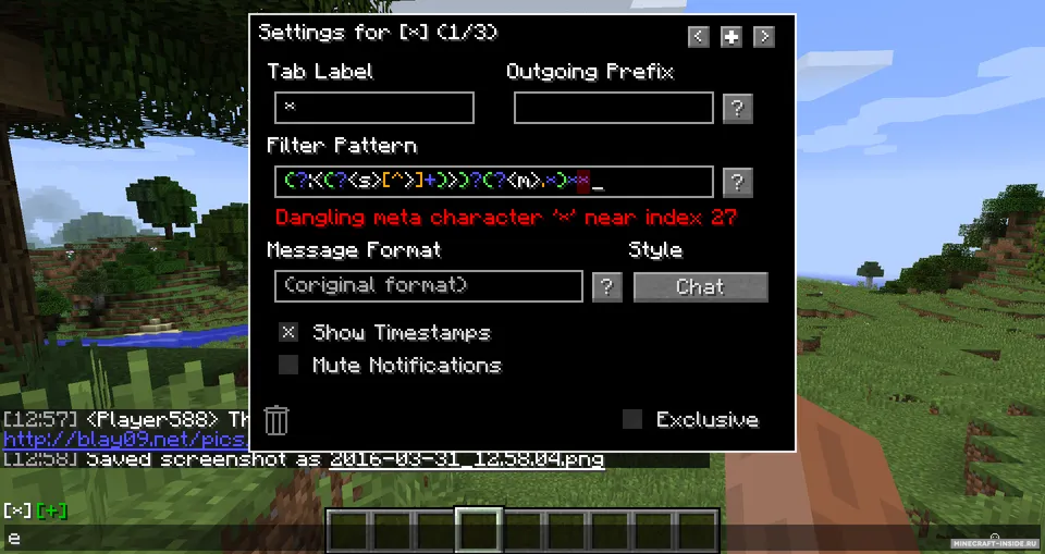 BetterMinecraftChat — Minecraft mod, rasm 4