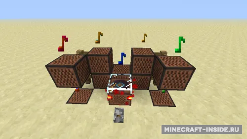 Sidben Redstone Jukebox — Minecraft mod, rasm 1