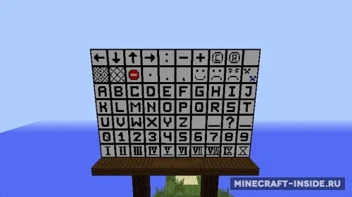 Fex's Alphabet & More — Minecraft mod, rasm 1